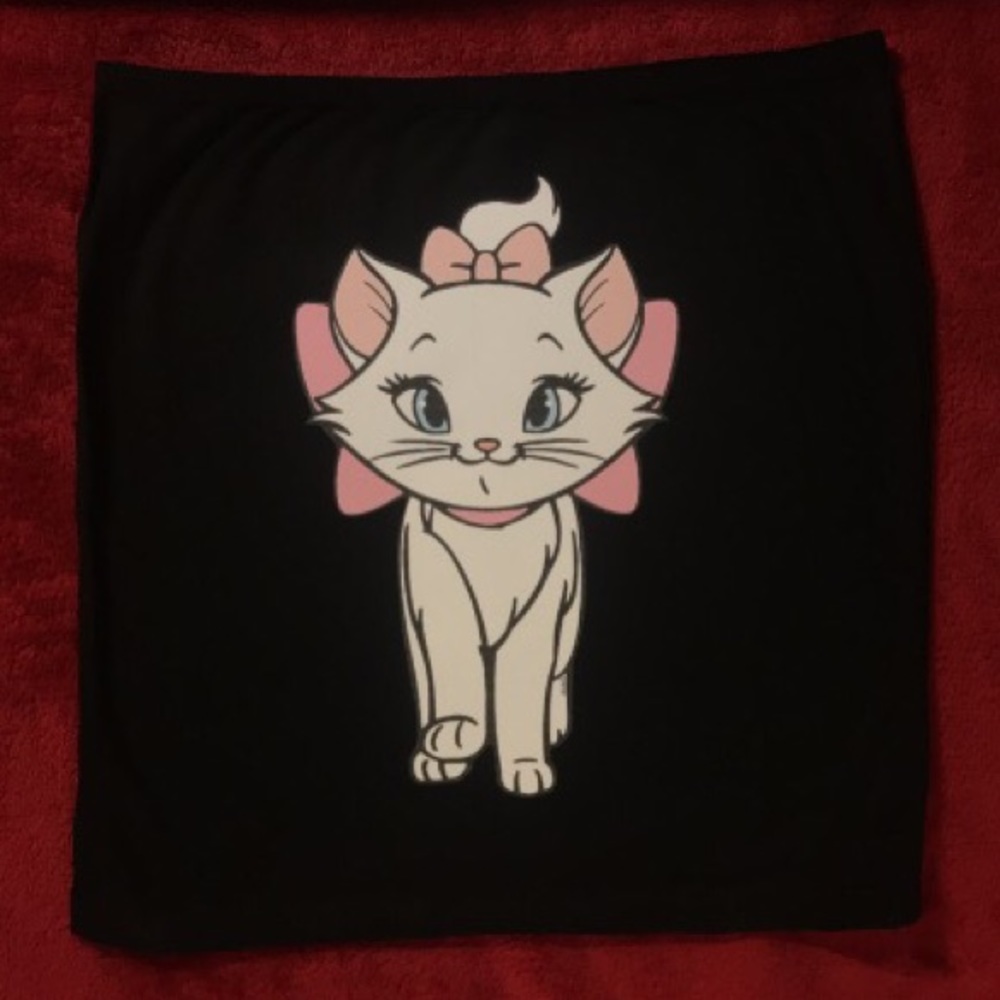 Black Tube Top With Aristocat